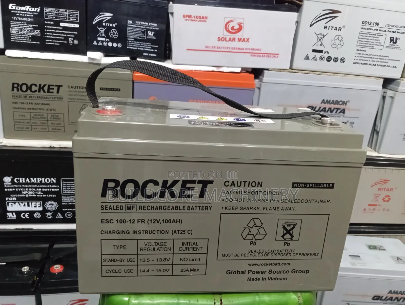 Rocket 100aH 12v Gel Battery