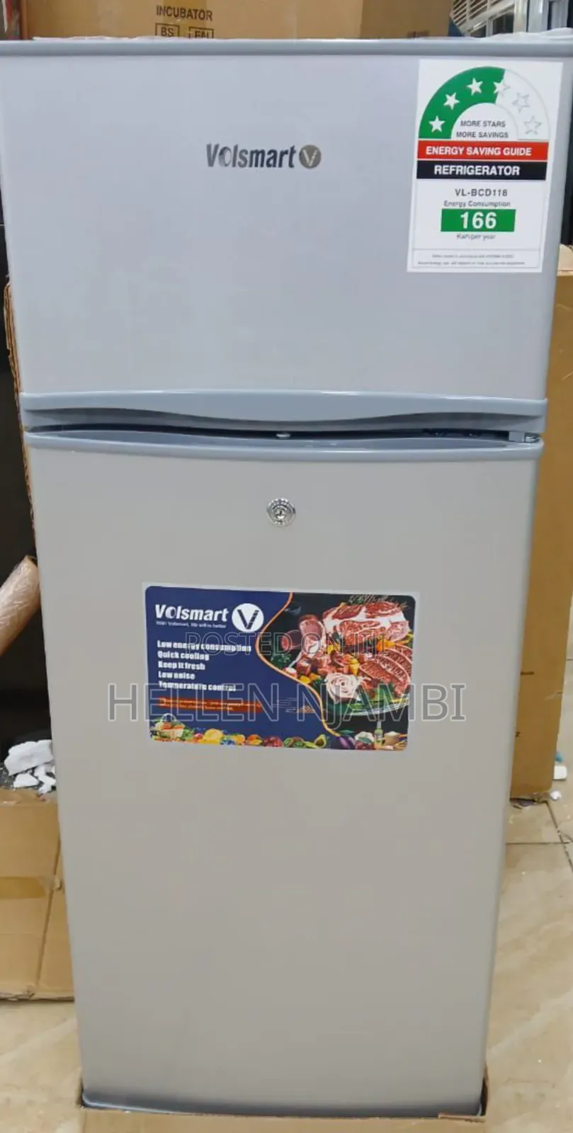 Volsmart 118 Litres Double Door Refrigerator