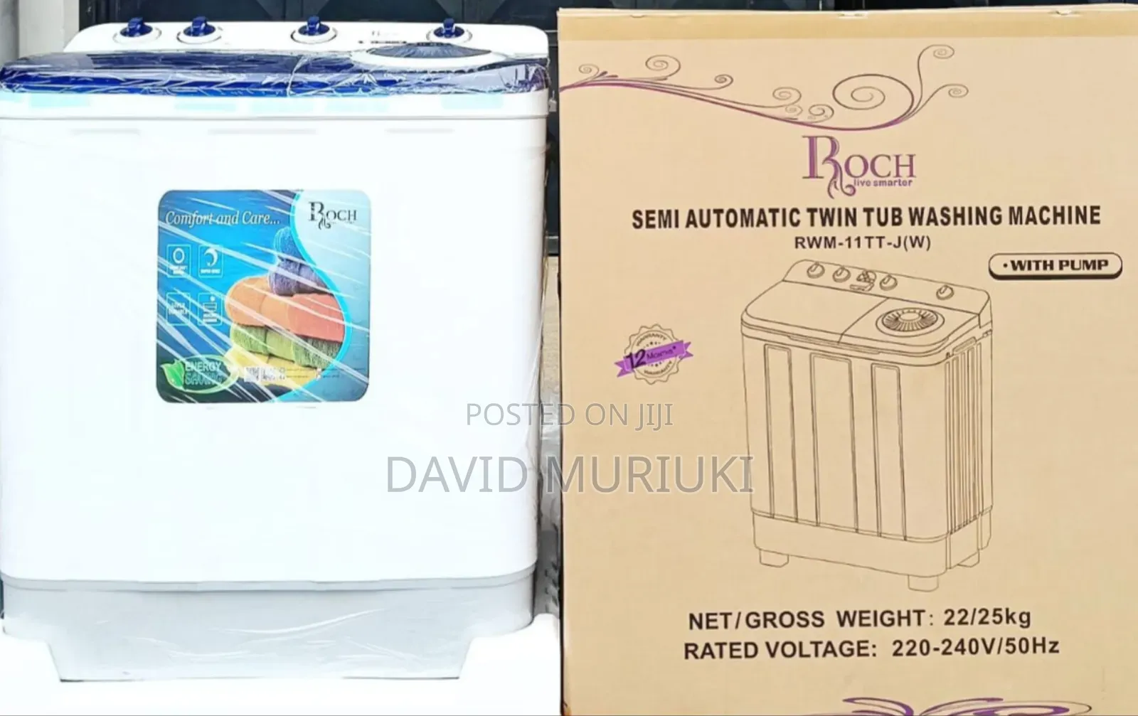 ROCH Washing Machine 14 Kg Twin Tub