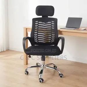 Swivel Reception Headrest Office Chair