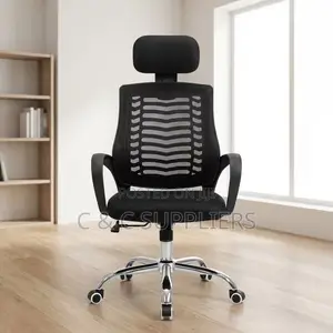 Swivel Reception Headrest Office Chair