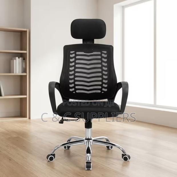 Swivel Reception Headrest Office Chair - thumbnail 2