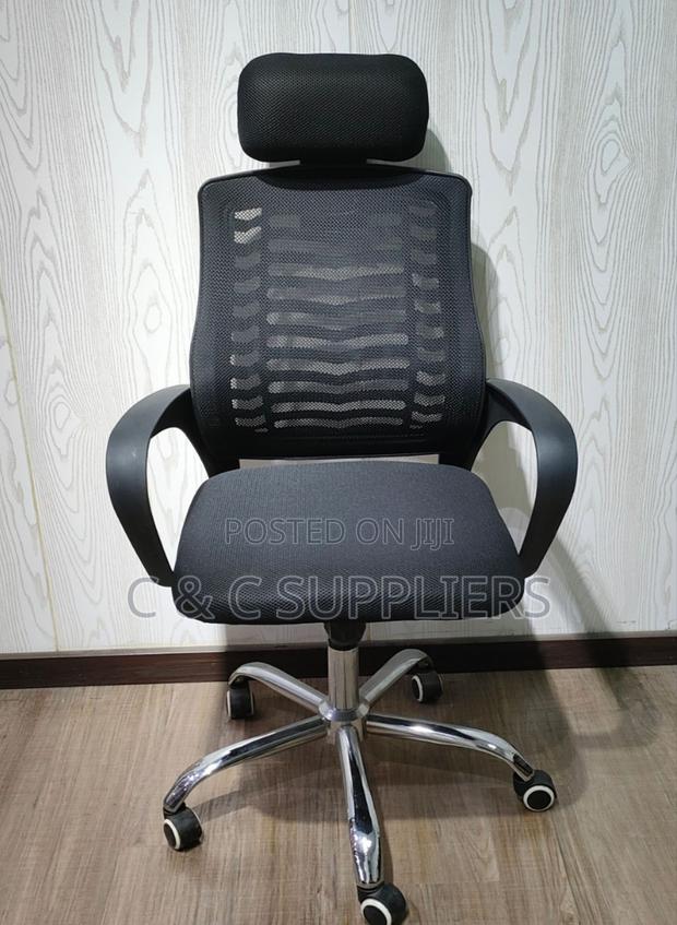 Swivel Reception Headrest Office Chair - thumbnail 5