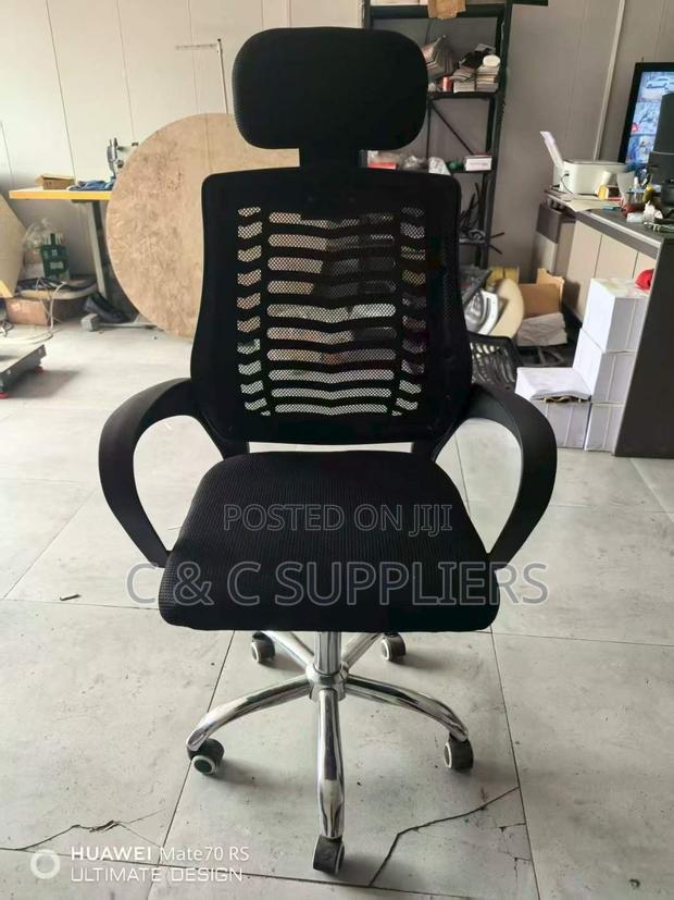 Swivel Reception Headrest Office Chair - thumbnail 6