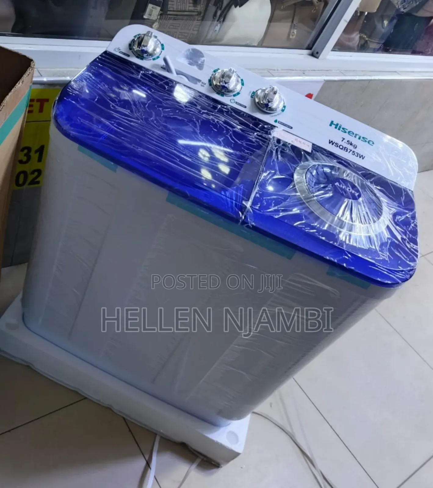 Hisense 7.5kg Twin Tub Washing Machine Wsqb753w