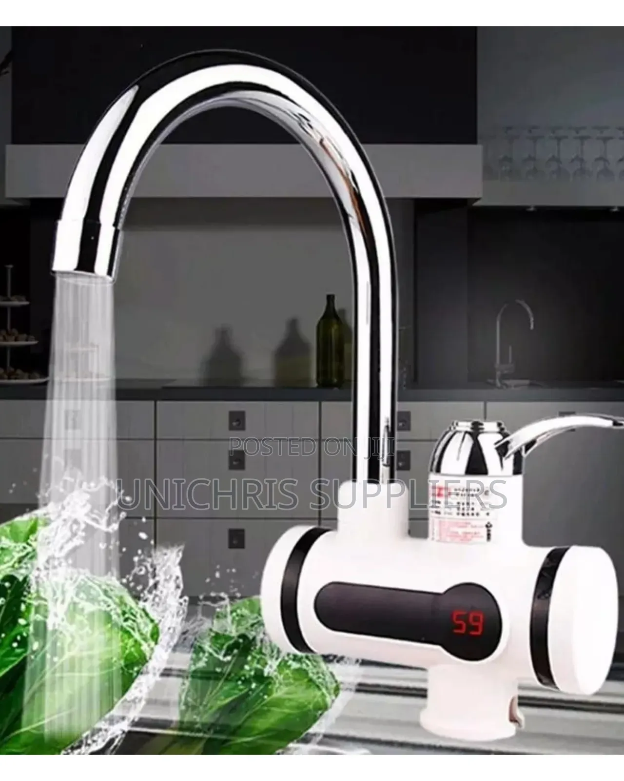 Digital Tankless Instant Heater Faucet Hot/Cold Water Tap