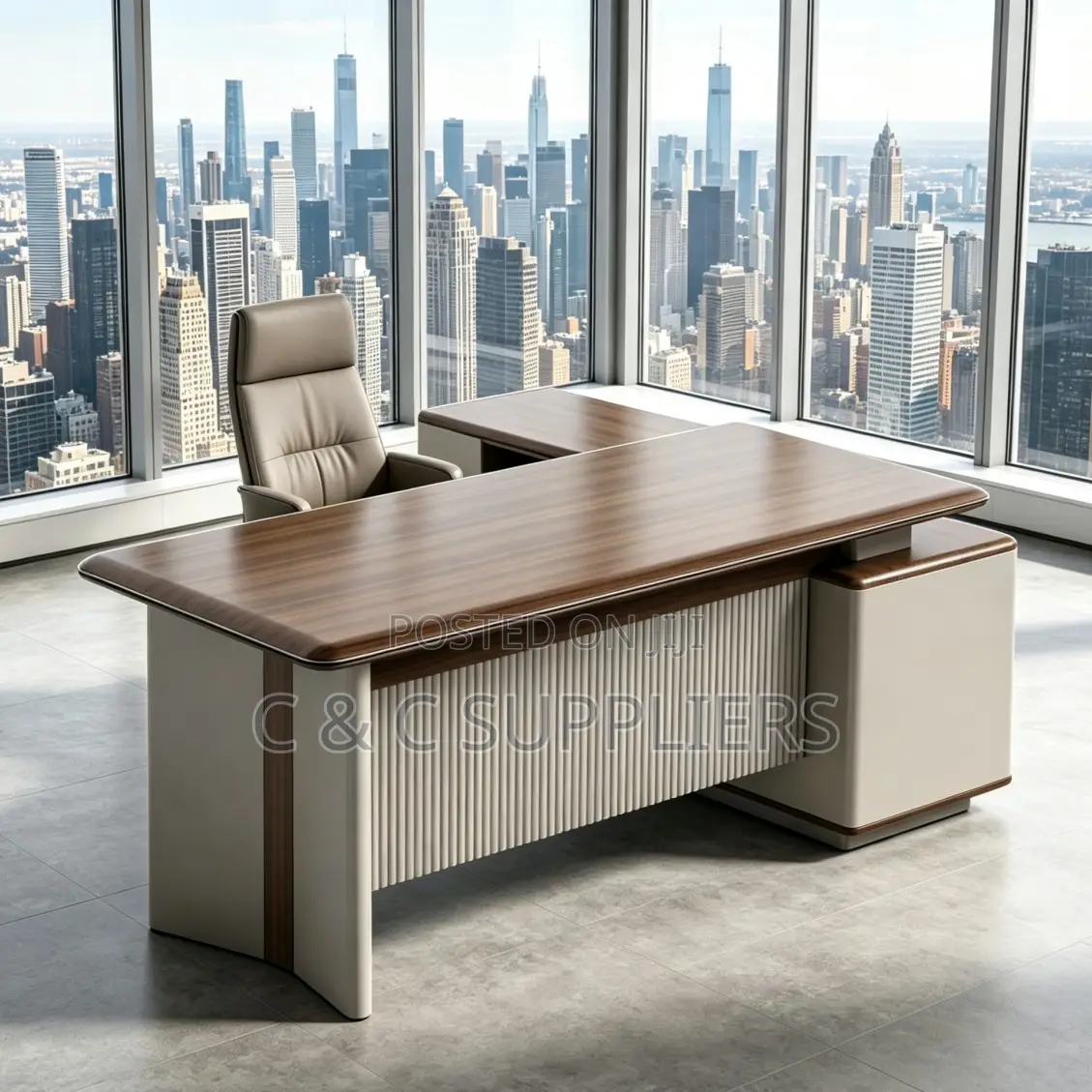 CEO Imported L-Shaped Table-1600mm