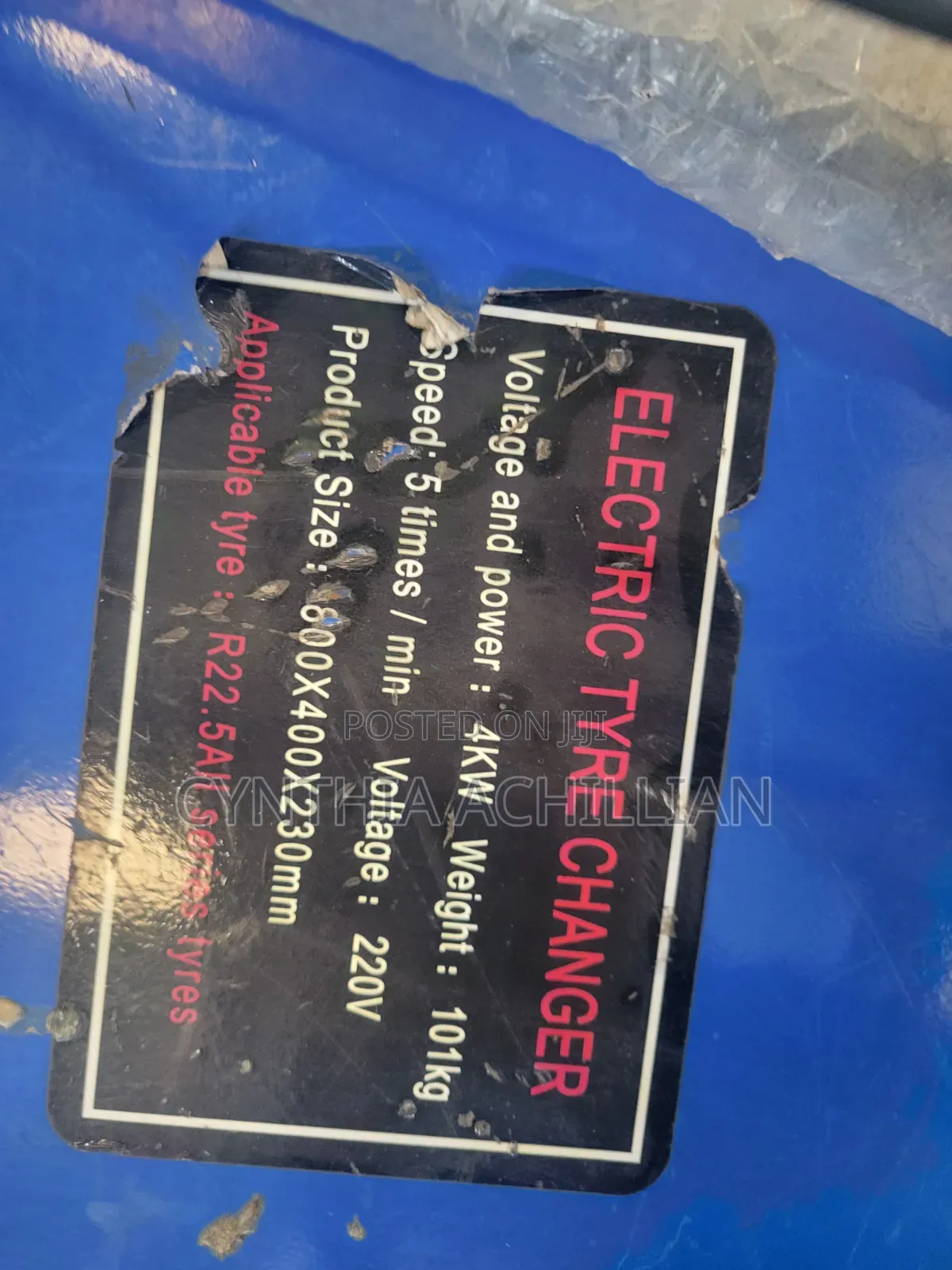 Electric Tyre Changer Machine