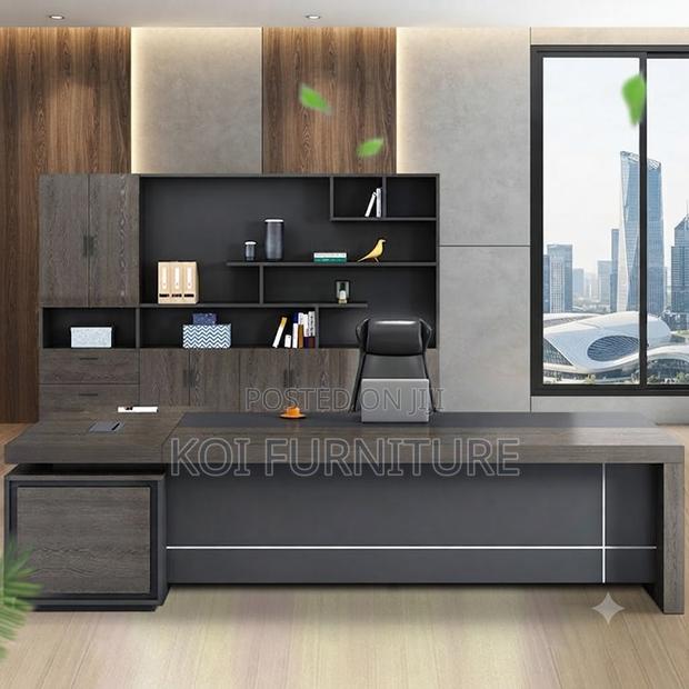 Office Desk; 1.6 Meter Premium Construction Executive Office Desk - thumbnail 2