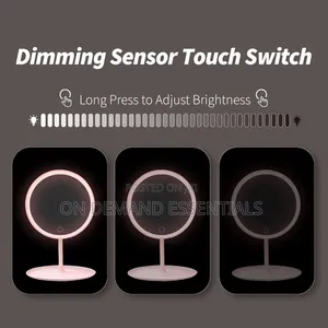 LED Makeup Mirror With a Storage Tray
