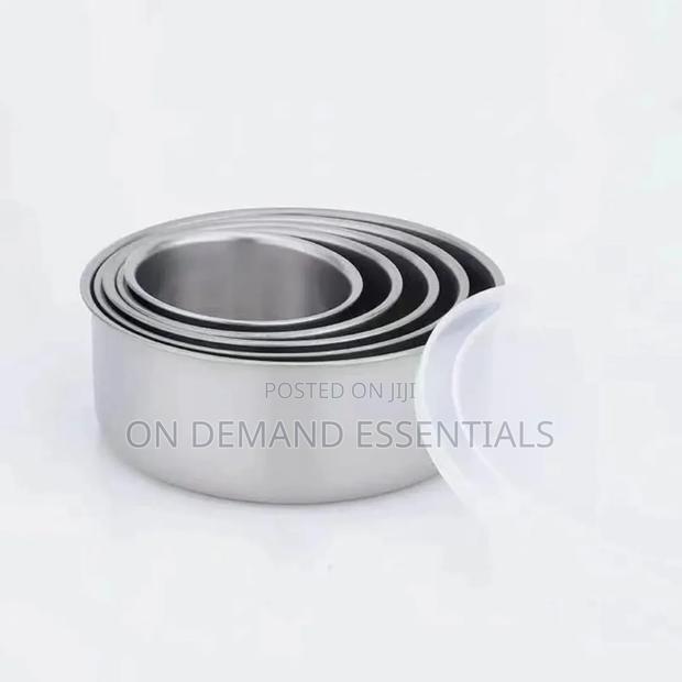 5pcs Stainless Steel Fresh Storage Box - main view