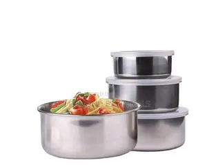 5pcs Stainless Steel Fresh Storage Box