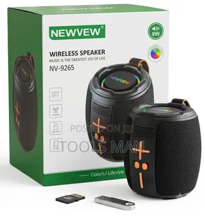 NEWVEW NV-9265 8W Portable Bluetooth Speaker With RGB Lights.