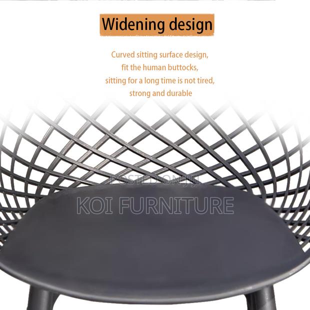 Dining Chairs; Modern Plastic Style Home Kitchen Dining Chairs - thumbnail 5