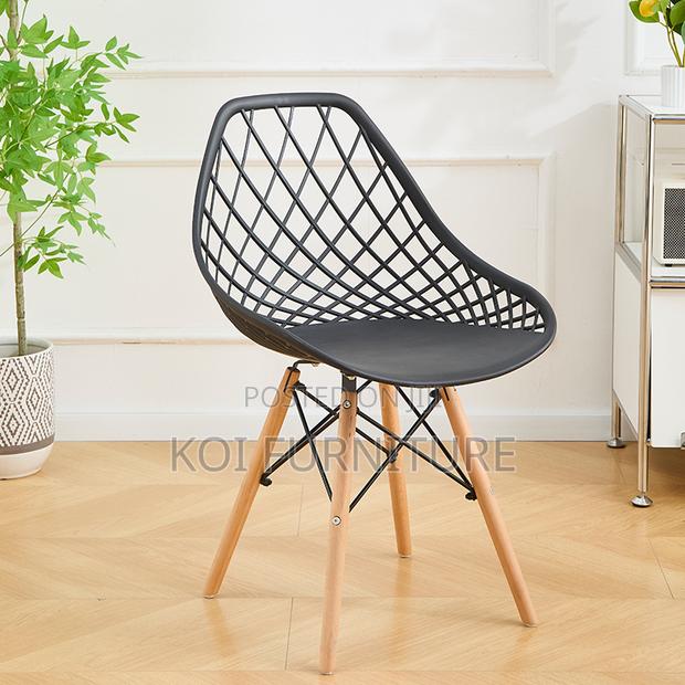 Dining Chairs; Modern Plastic Style Home Kitchen Dining Chairs - thumbnail 6