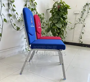 Interlocking Fabric Padded Church Chair