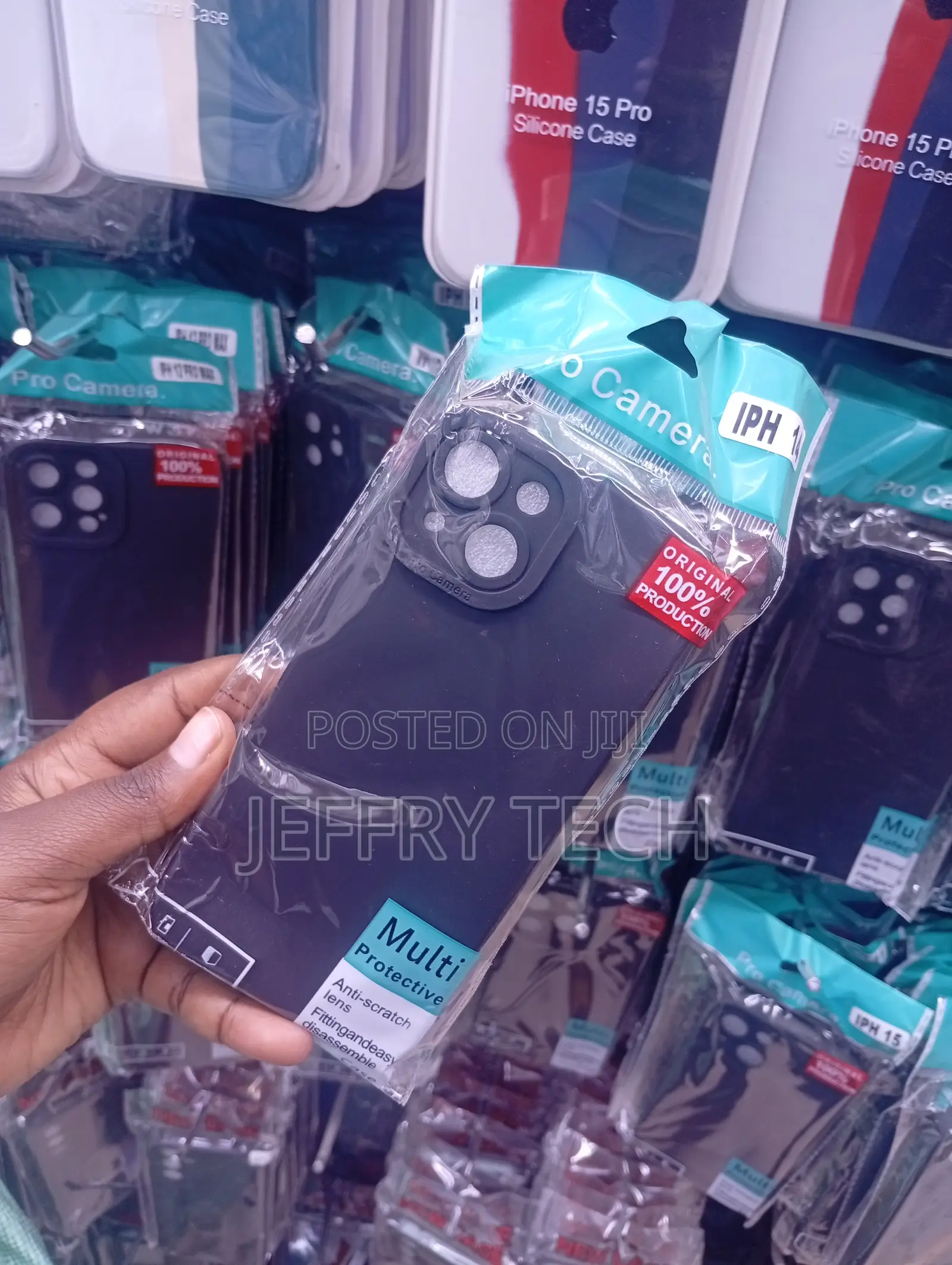 IPH 14 PRO MAX Shock-Absorbent TPU or Silicone Cover