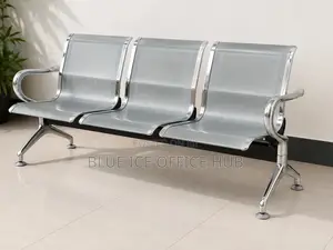 Executive 3 Seater Chrome Waiting Bench