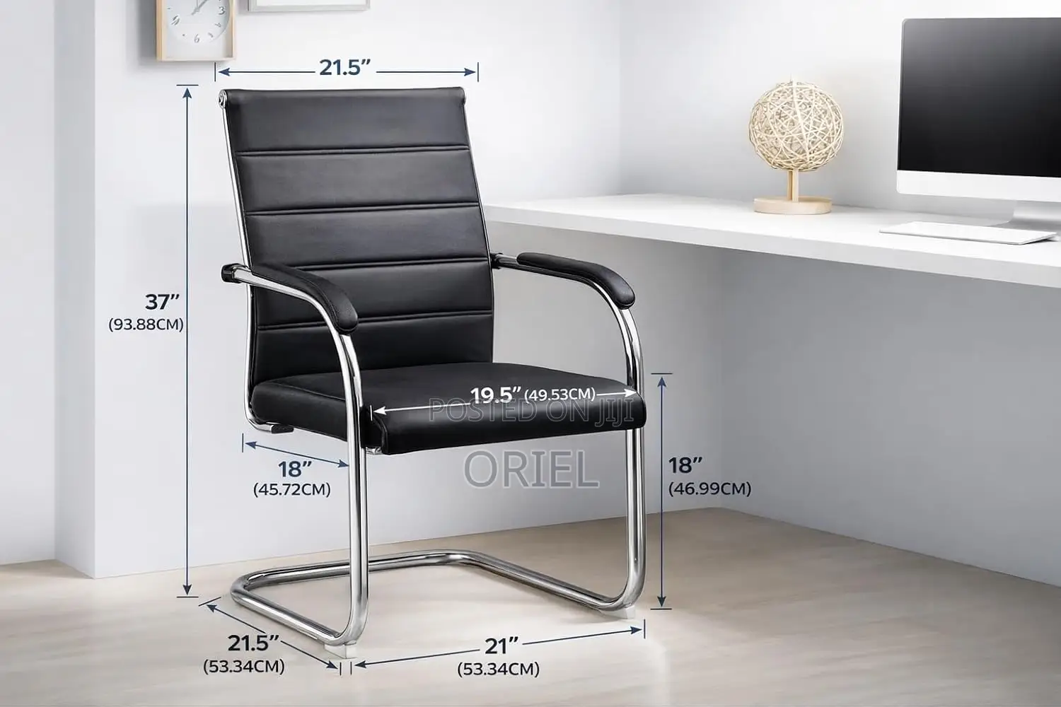 Office Chair : Office Leather Ergonomic Conference Chair