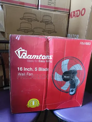 Ramtons 5 Blade Wall Fan – Quiet Strong Airflow