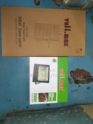 Vellmax 300W Solar Flood Light Kit, Featuring a 6V 35W Solar Panel