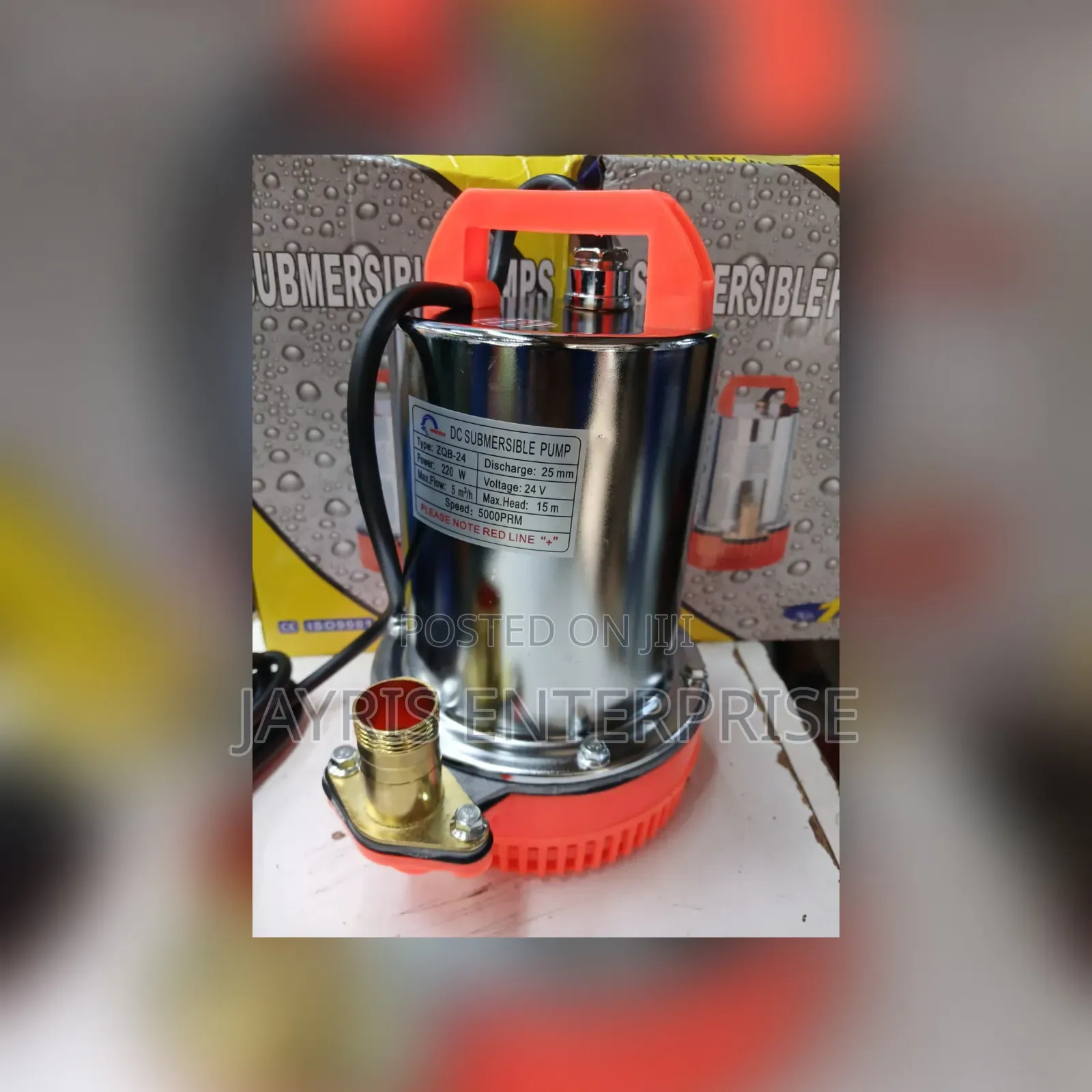 24V DC Submersible Water Pump 260W Farm Ranch 1" Stainless Steel