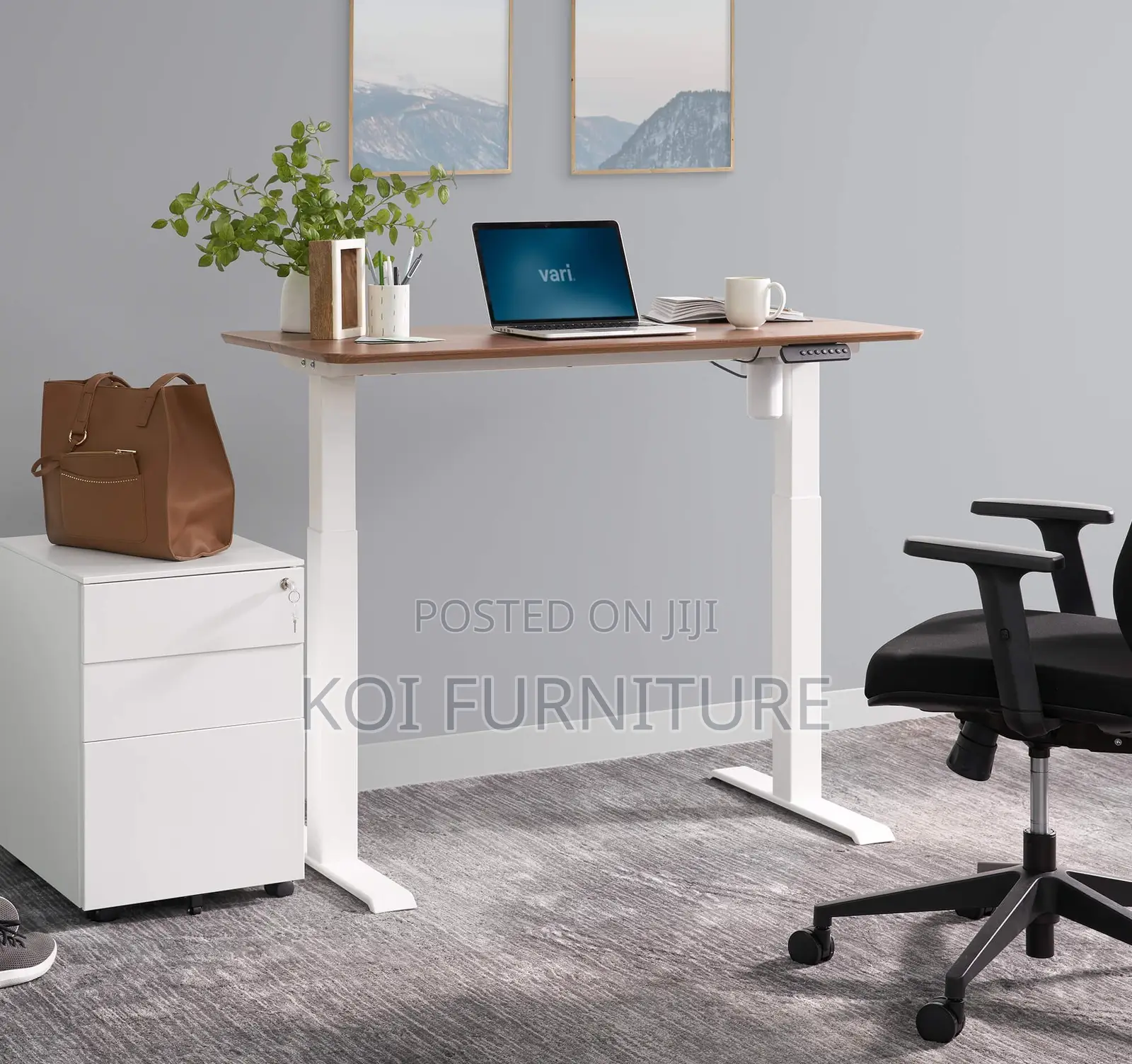 Office Desk; 1.2 Meter Electric Height Mechanism Office Desks