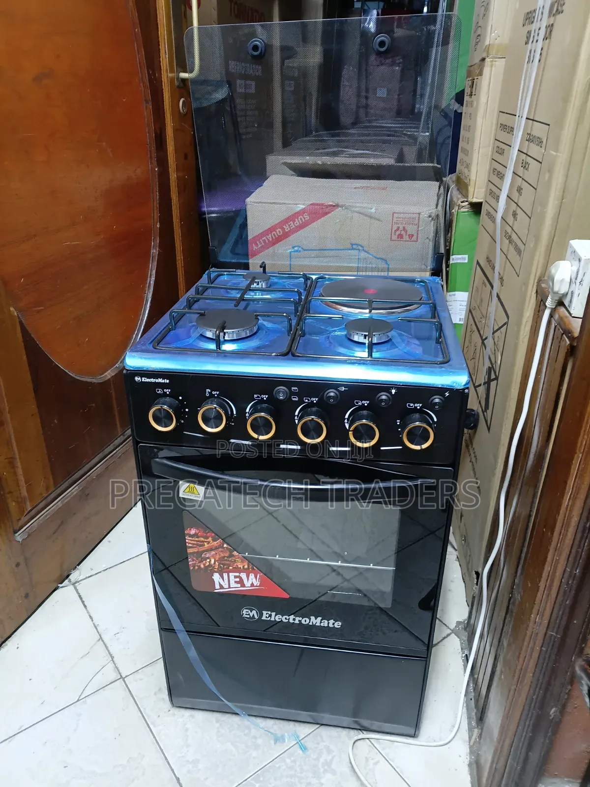 Electromate 50x55 3+1 Cooker With Glass Lid