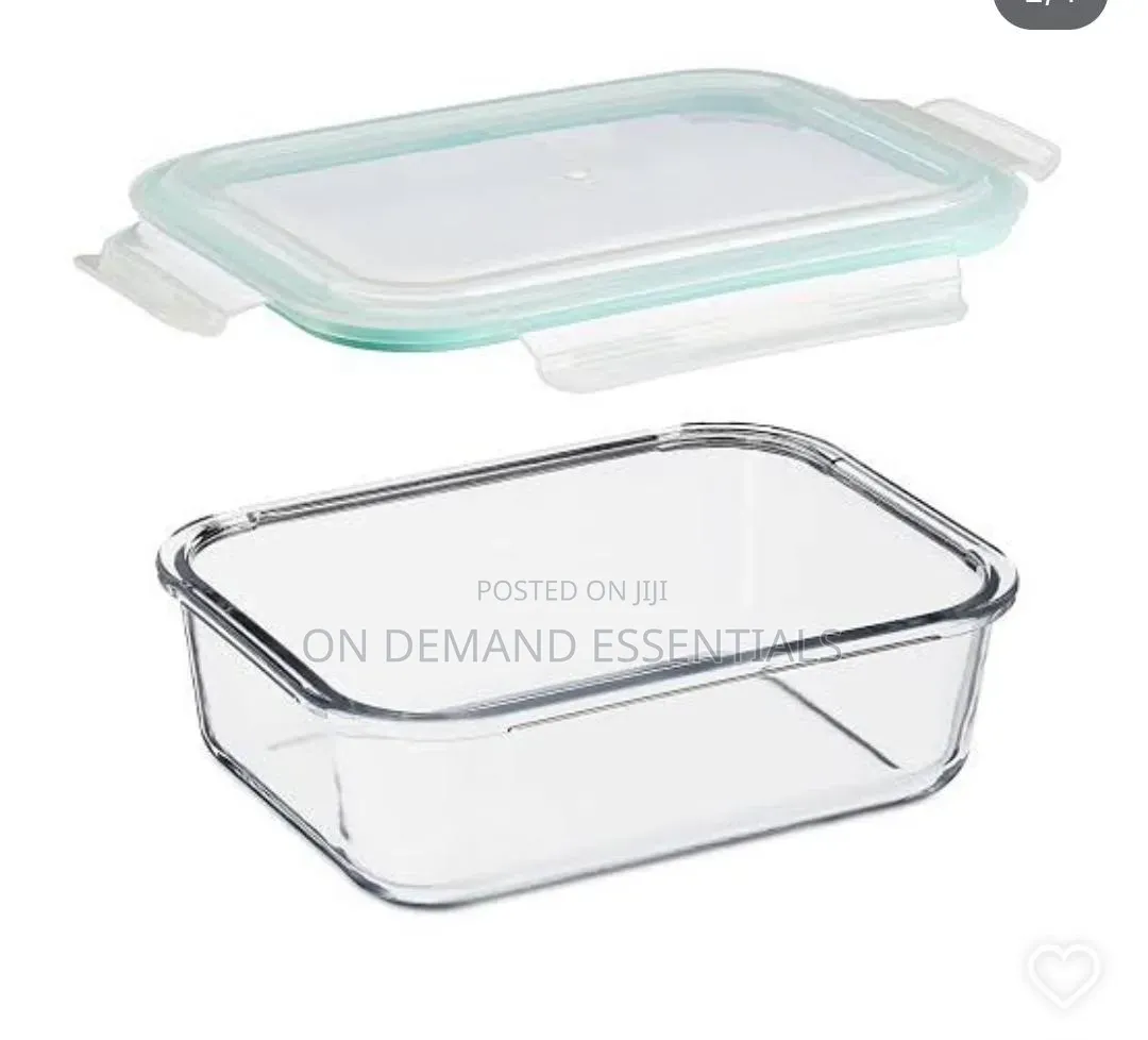 Large-Capacity Borosilicate Glass Food Storage Container