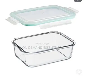 Large-Capacity Borosilicate Glass Food Storage Container
