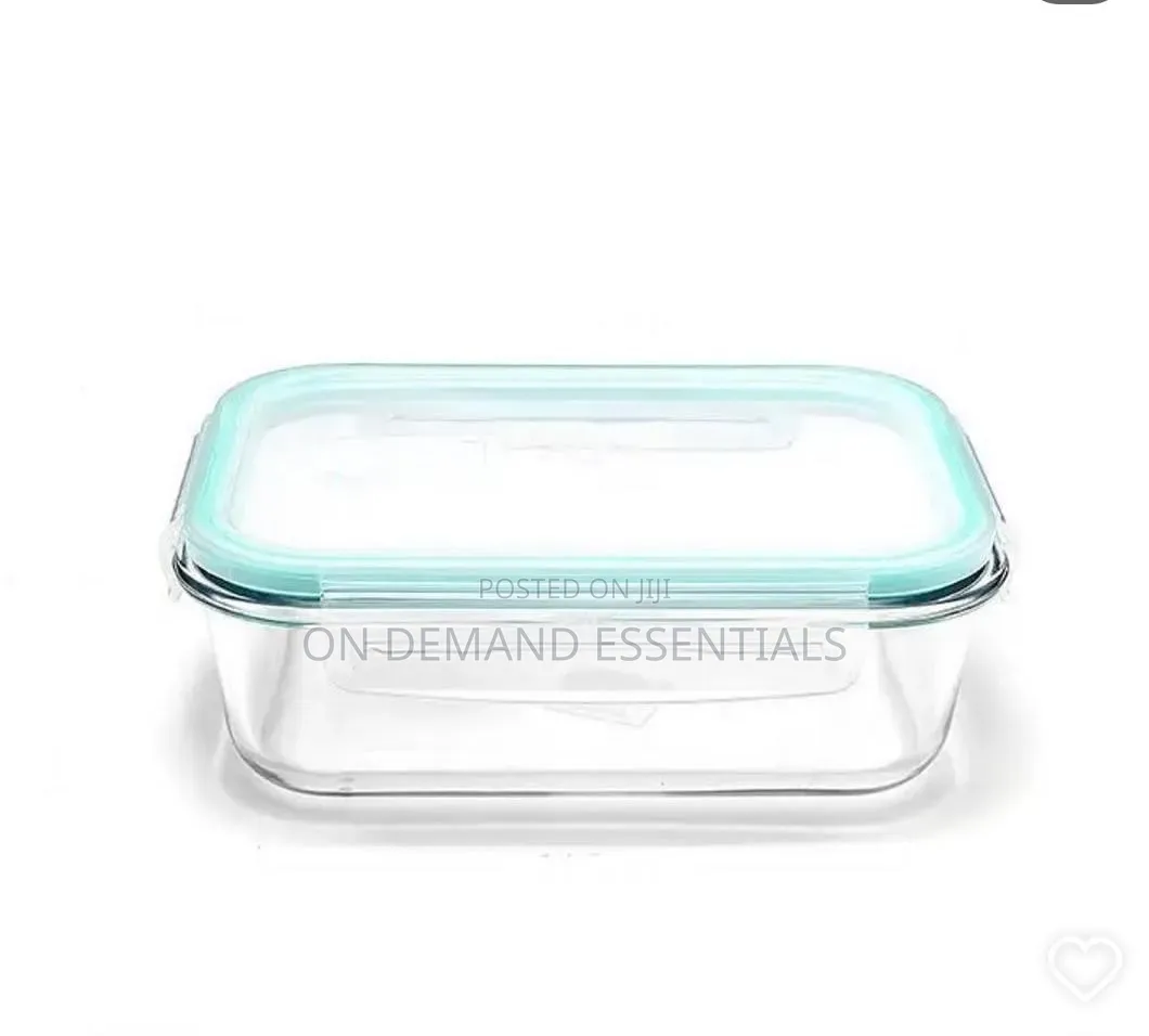 Large-Capacity Borosilicate Glass Food Storage Container