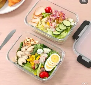 Large-Capacity Borosilicate Glass Food Storage Container