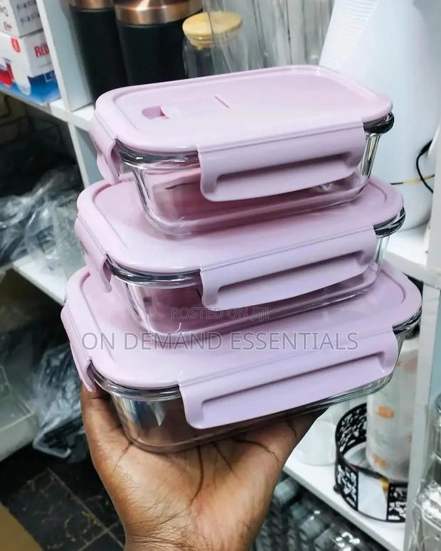 3pc High Borosilicate Food Containers.
Plus Insulated Lunch Bag - thumbnail 5