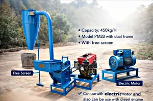 450kg/Hr Imported Posho Mill With Dual Frame