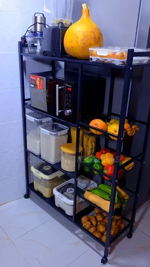 Heavy Duty Multipurpose Carbon Coated Metallic Vegetable Rack