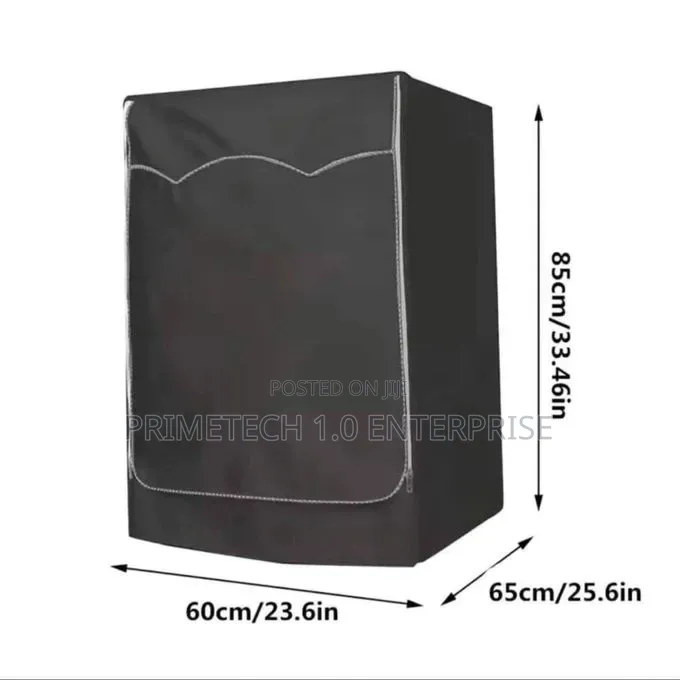 Black Washing Machine Cover Front Load