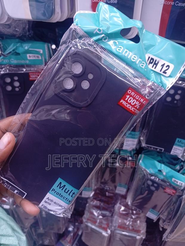 iPhone 12 Deep Dark-Blue or Black Hue Matte Case - thumbnail 2
