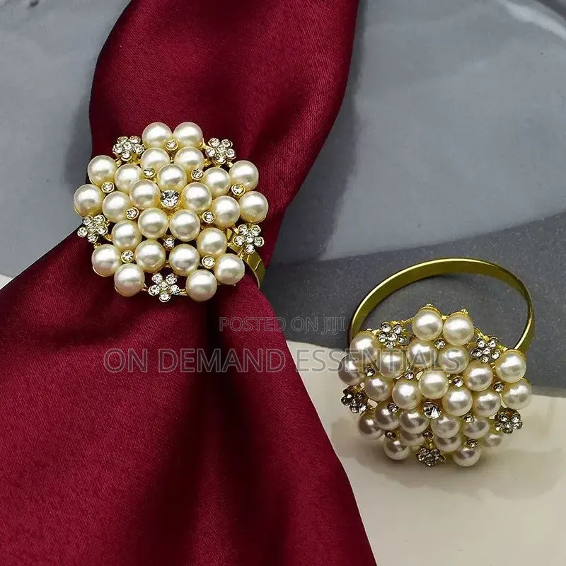 Luxurious Napkin Rings Available in 3 Designs 6pcs