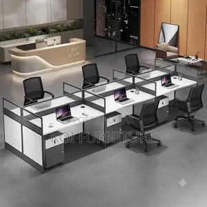 Office Workstation; Six User MDF Ofice Corrosion Resistant Workstation