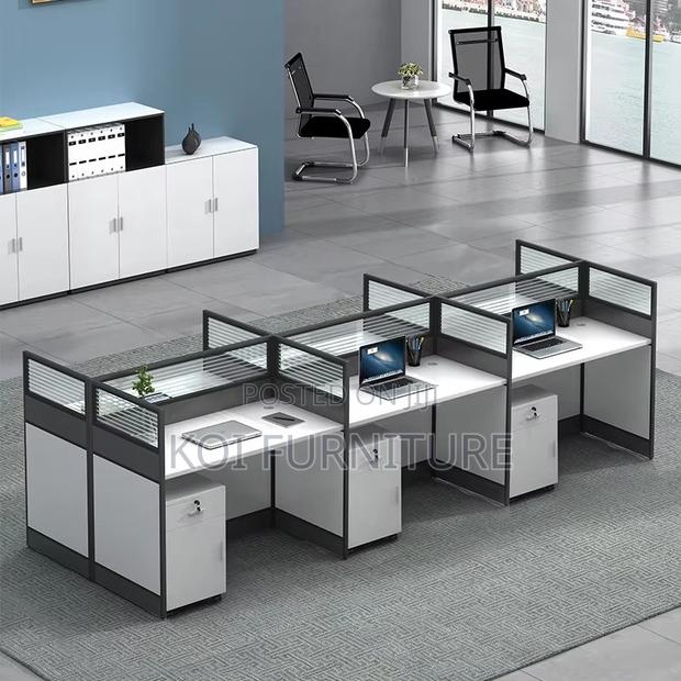 Office Workstation; Six User MDF Ofice Corrosion Resistant Workstation - thumbnail 6