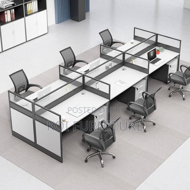 Office Workstation; Six User MDF Ofice Corrosion Resistant Workstation - thumbnail 7