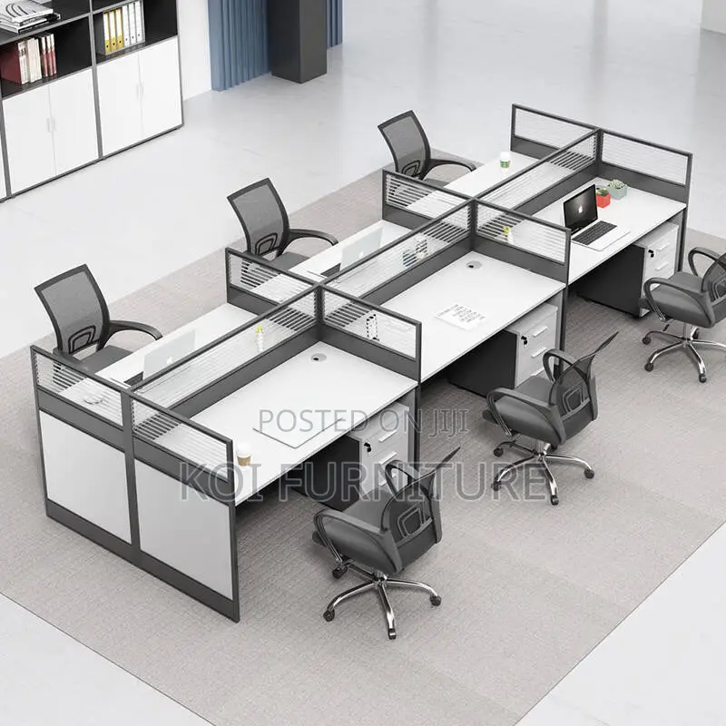 Office Workstation; Six User MDF Ofice Corrosion Resistant Workstation