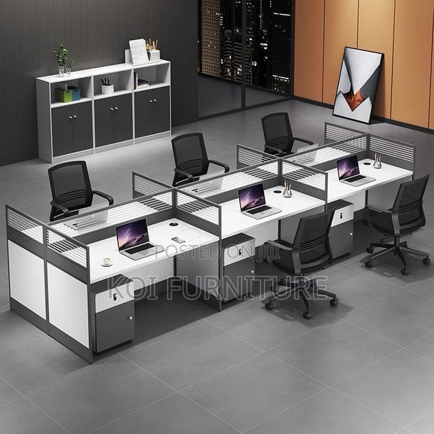 Office Workstation; Six User MDF Ofice Corrosion Resistant Workstation - thumbnail 8