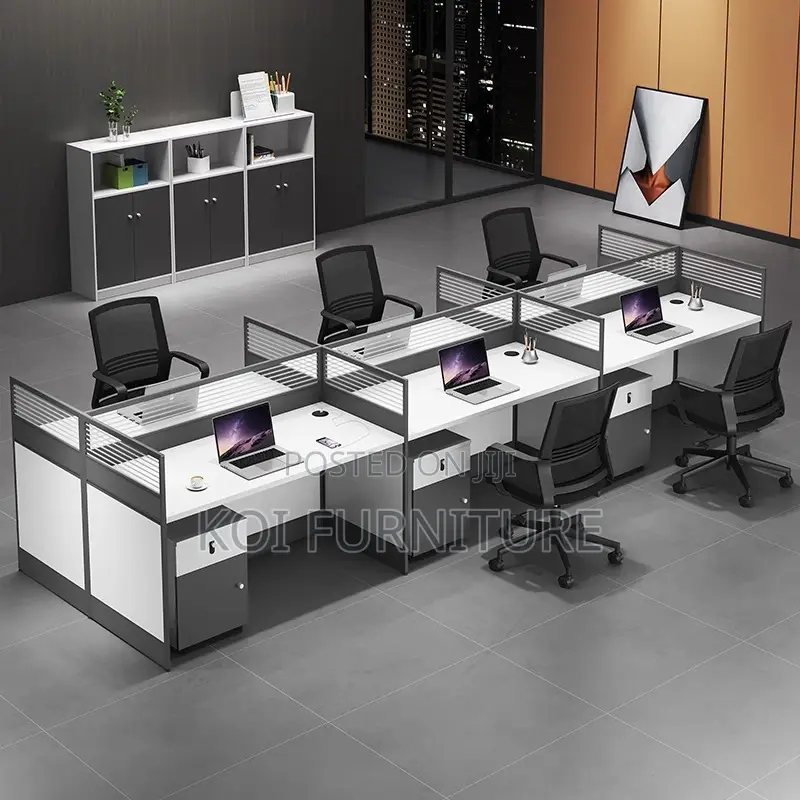 Office Workstation; Six User MDF Ofice Corrosion Resistant Workstation