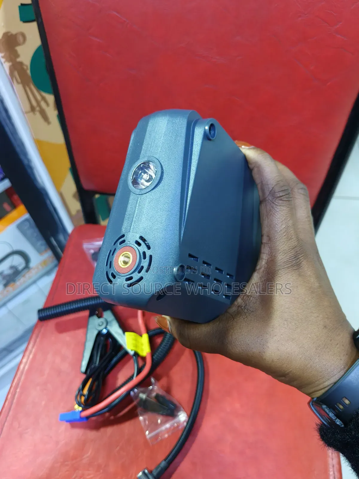 Portable Car Battery Booster Jump Starter With Tyre Inflator