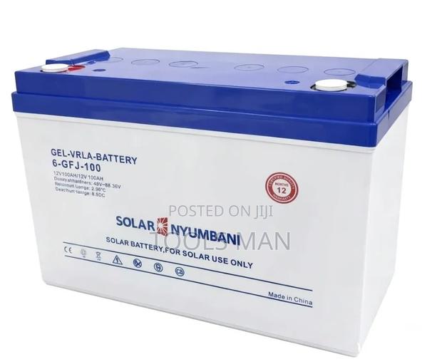 Solar Nyumbani 12V 100Ah Gel VRLA Deep Cycle Solar Battery.