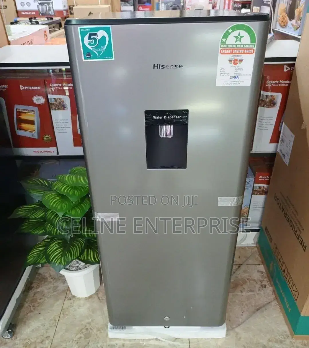 Hisense 176L Single Door Fridge With Dispenser