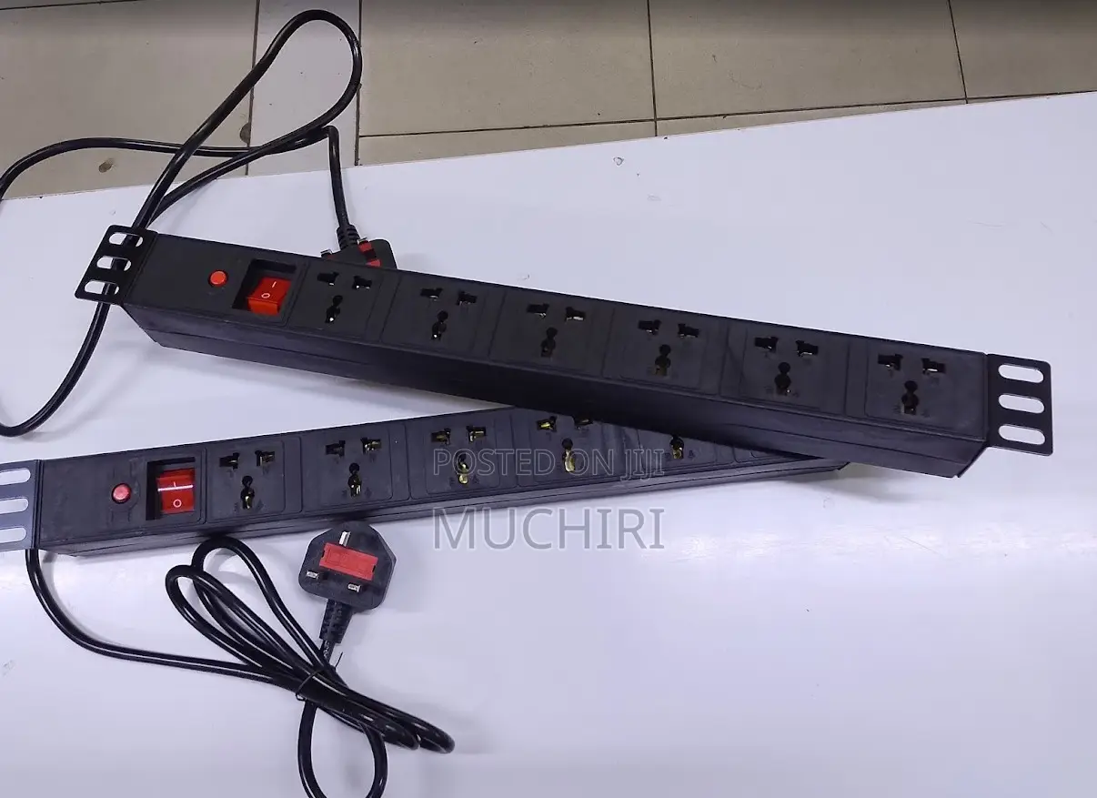 Cabinet Rack Power Distribution Unit PDU 6 Outlet UK Socket