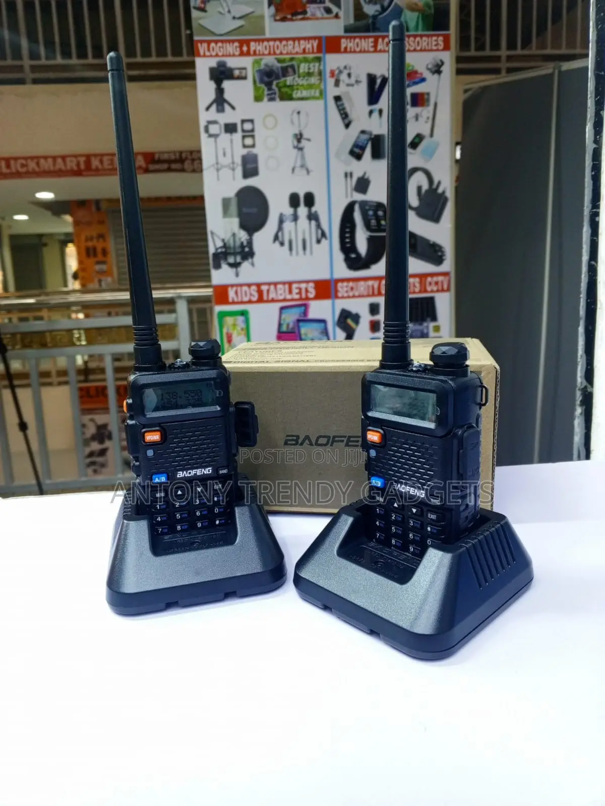 Baofeng UV-5R Rechargeable Walkie Talkie Set of 2