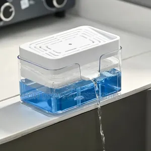 2-in-1 Kitchen Sink Dish Soap Dispenser and Sponge Holder